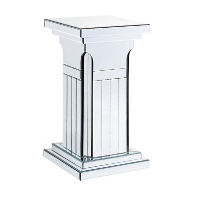 China New Hot Sale Hollow Door Roman Pillar Design Silver Mirrored Pillar for sale