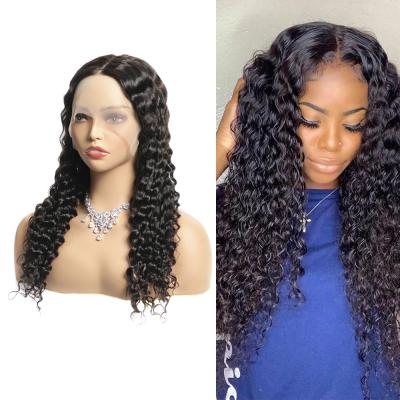 China 100% Brazilian Wave Human Hair Wigs 18inch 20inch 28inch T Part 13x4 13x6 5x5 Deep Wave Lace Front Human Hair Wigs Silky Straight for sale