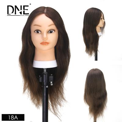 China 100% Real Russian Mannequin Silky Straight Hair and Shoulder Training Head Practic Wholesale Wave Tripod Training Head Sling for sale