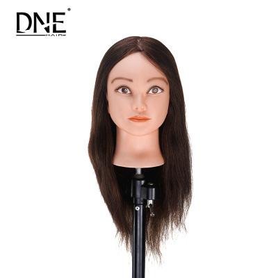 China Dne Silky Straight Hair Wave Brown Color, Maniquines Mannequin Head for sale