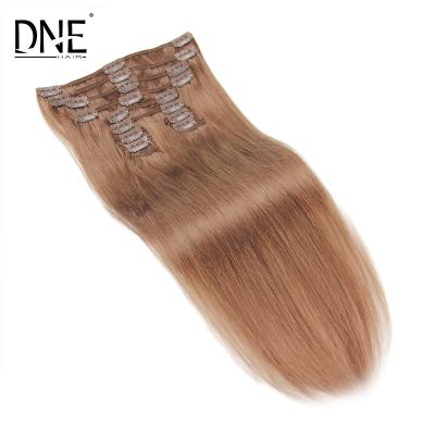 China Silky Straight Wave Virgin Remy Double Pulled Hair , Curly Hair Clip Ins for sale