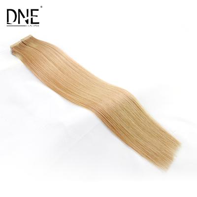 China Silky Straight Virgin Remy Hair , Russian Tape Hair Wave Salon Grade Extensions for sale