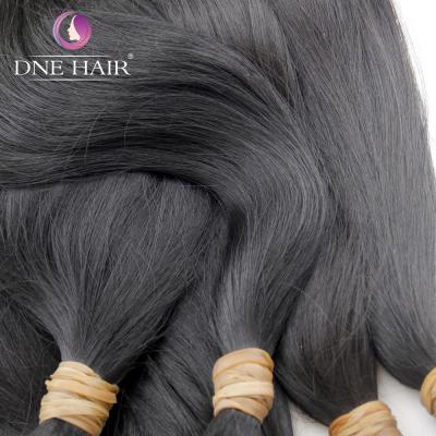 China Virgin Human Raw Hair Cuticle Aligned 100% Unprocessed Silky Straight Wave Hair, Natural Rubber Elastic Band Human Hair Braiding Extension for sale