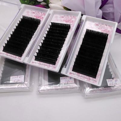 China Super Flexible J Since C D L Individual Mink Lash Eyelash Extension Private Label Synthetic Eyelash Loop Extension for sale