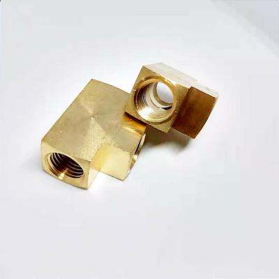 China NPT Hose Connection Metal Pipe Barstock Branch Tee Brass Fitting Male 1/2