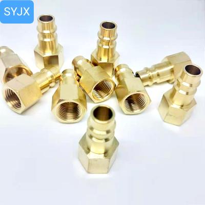 China Pipe Connection 58 DN 7.2 GERMAN TYPE Brass QUICK COUPLER Plug With Solid Brass Hardware 1/4G 3/8G 1/2G Male And Female Joint for sale