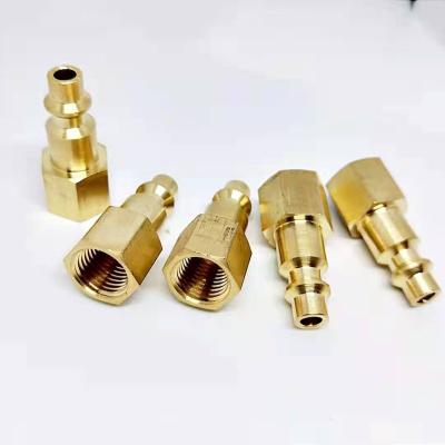 China Brass Male Industrial Hose Connection 1/4-Inch NPT Quick Connect Air Hose Connect Adapter, Air Coupler and Plug Kit for sale