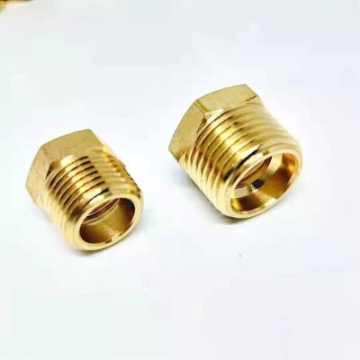 China Hose Connection Brass Hose Fitting, 1/2 Inch NPT Male to Female 1/4 Inch NPT Hose Tube Fitting Hex Head Ring Adapter Brass Convert for sale