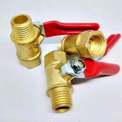 China Hose Connection Air Compressor Valve, Dump Valve Type Mini Ball Valve, 1/4 Inch Male X NPT Ball Female NPT For Air Compressor for sale