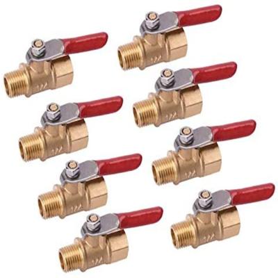 China 1/4 Inch Full Pipe Connection Pex Lead Free Brass Left Cut Ball Valve for sale