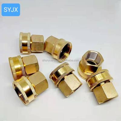 China Female Brass Hose Connection Double Swivel Connector Thread Size 1/2