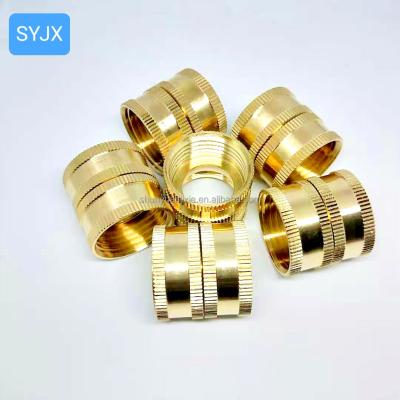 China Hose Connection 3/4 Inch GHT Female Brass Garden Hose Swivel Adapter Connector Thread Fit Size With Fittings for sale