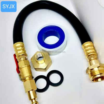 China Watering Hose Connection Kit Sprinkler Blowout Adapter with Cut Valve Hose Jet Adapters for Sprinkler Systems Watering RV Motorhome for sale