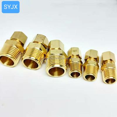 China Hose Connection Brass Tube Fitting, Connector, 1/4