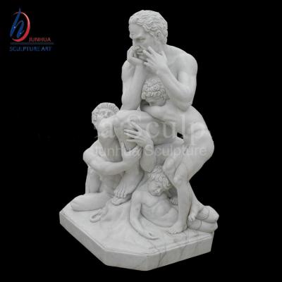 China Modern Famous Male Figure Marble Statue With Children Statues for sale