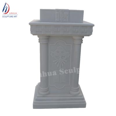 China Carved European Natural Marble Church Ambo Sculpture Modern Design for sale