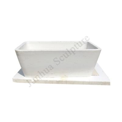 China Durable And Artistic Home Custom Free Polishing Artificial Stone Bathtub for sale