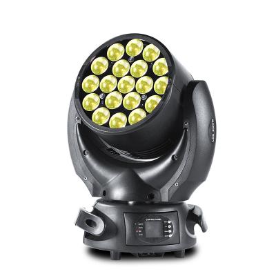 China Theme Park Colorful Moving Head Wash Lights Led 19x15W RGBW 4in1 Wall Wash Led Bar Stage Light for sale