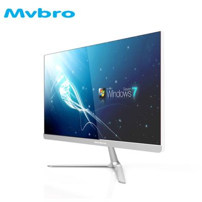 China 23.8 Inch Frameless High Definition Barebone Alloy Base OEM Monoblock Computer All In One PC for sale