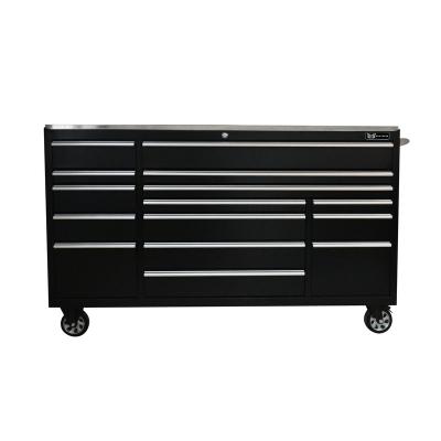 China Cold Rolled Steel Sheet Metal 72 Inch Workshop Tool Cart Storage Tool Box 15 Drawers Cabinet for sale