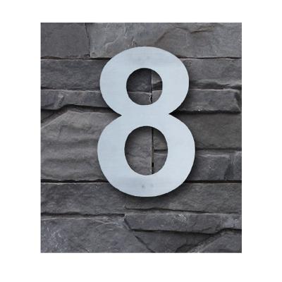 China Wall Mounted Stainless Steel House Numbers License Plate Letters for sale