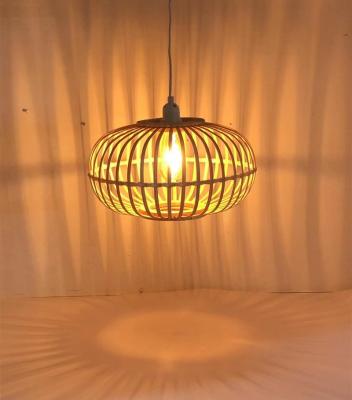 China Nature New Arrival Vintage Light Plant Plankton Decorative Bamboo Lampshade Pendant Light for sale