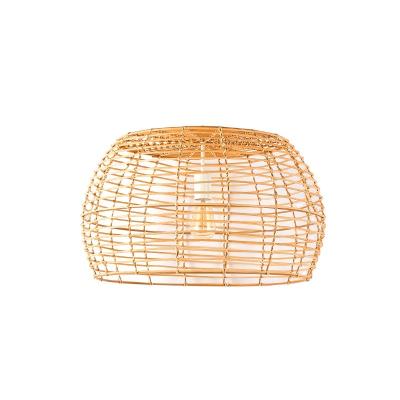 China 100% Handmade Vintage Style Rattan Lampshade Chandelier Restaurant Home Decor Lampshade Hotel Hands - Woven Lampshade for sale