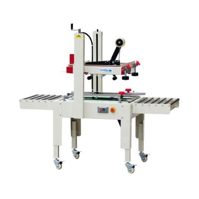 China Semi Automatic Food Strip Box Cardboard Case Sealer Sealing Machine for sale