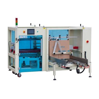 China Food Brother Automatic Carton Case Carton Opening Erecting Taping Packer Packer Erector Machine for sale