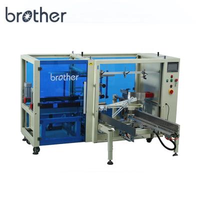 China Automatic Food Machine Carton Erector And Bottom Sealer Packing Line for sale