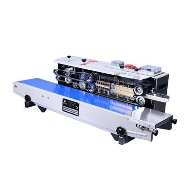 China Solid Ink Printer Chemical Automatic Horizontal Continuous Film Plastic Bag Tape Sealer for sale