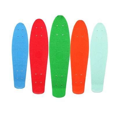 China 22 Inch Mini Skateboard Complete Decks Fish Cruiser Skateboard Plastic Youth Skateboard for sale