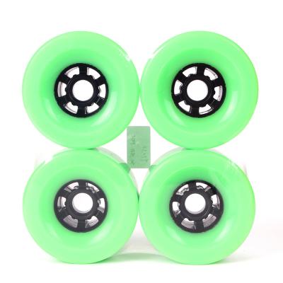 China Custom Logo OEM 83mm Adult Professional PU Mount Cruiser Skateboard Longboard Wheels for sale