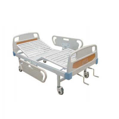 China EU-HC527 Manual Hospital Bed Medical Clinical Furniture Manual Patient Bed Two Functions Bed for sale