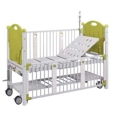 China EU-CB515 Hospital Bed Professional Service One Crank Adjustable Children Detachable Medical Bed With Metal Side Rails for sale