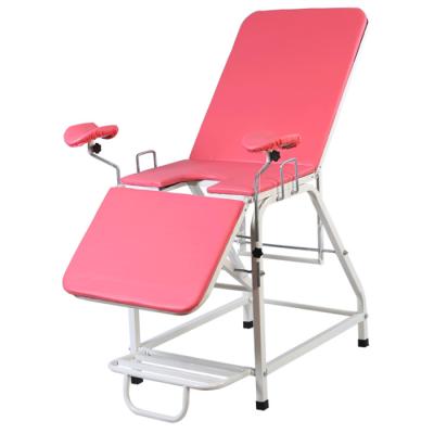 China Delivery Bed EU-GB205 Cheap Medical Manual Portable Gynecological Examination Table With Stirrups for sale