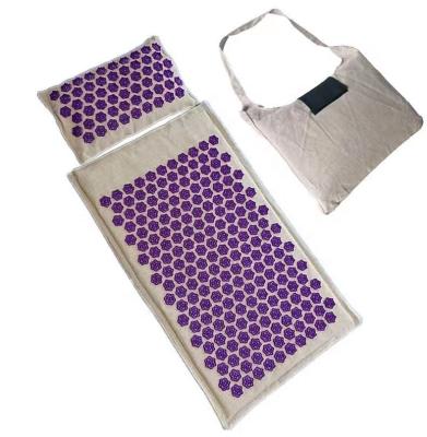 China Amazon Hot Selling Eco-friendly Shakti Plastic Spikes Acupressure Massage Acupressure Acupressure Mat Muscle Relief for sale