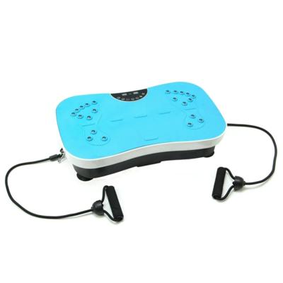 China Ultra Thin Home Use Vibration Platform Plate Full Body Fitness Vibration Machine with Remote Control and Resistance Bands for sale