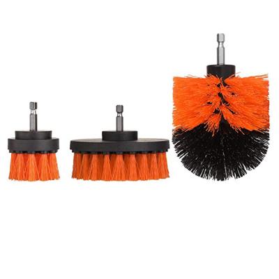 China Daily Cleaning Drill Scrub Brushes Kit Set 3 Piece Drill Scrub Brush Attachment Set Extended Long Attachment Set for sale