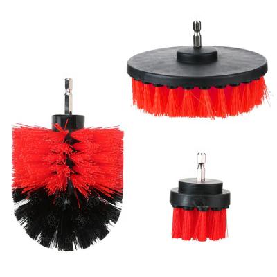 China 3 Pieces Drill Power Brush Attachment Set Bathroom Tile Kitchen Cleaning Power Cleaning Brush for sale