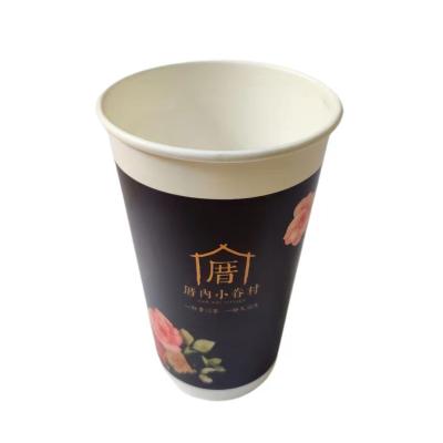 China Recyclable Paper Cup Paper Cups Disposable Export Double Wall Cardboard Coffee Cup For Paper Logo for sale