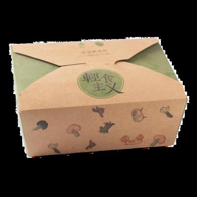 China Disposable Disposable Take Out Salad Box, Food Packaging Cardboard Boxes, Take Out Container for sale