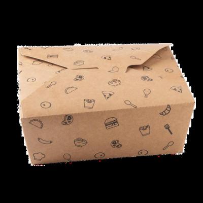 China Disposable Salad Box , Food Wrapping Paper Take Away Printed Salad Box for sale