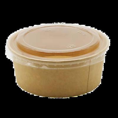 China Recyclable Disposable Paper Bowl With Lid Eco Friendly for sale