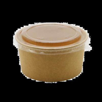 China Wholesale Restaurant Disposable Take Out Disposable Food Bowl Kraft Paper Salad Bowl Lunch Bowl With Lid for sale