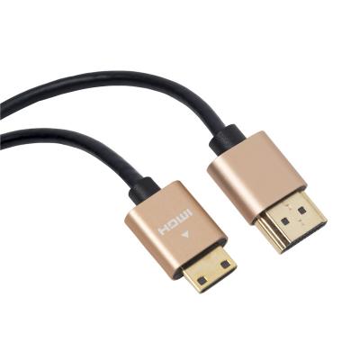 China COMPUTER Full HD HDMI to Mini HDMI Cable A to C High Speed ​​HDMI Cable with Gold Plated Ethernet Supports 3D 4K Resolution and AR for sale