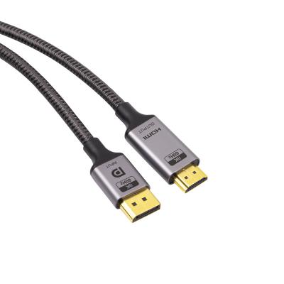 China COMPUTER Graphene Displayport to HDMI 1.8M DP to HDMI Adapter Cable Male to Male Laptop PC Display Port 2.0 to 4K HDMI Cable 8k 4K for sale