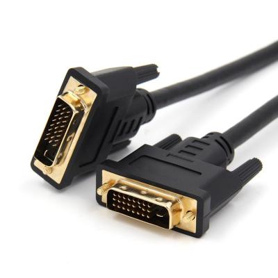 China Multimedia Factory Wholesale Gold Plated 24K DVI Male To Male DVI Video Cable For Computer Projector for sale