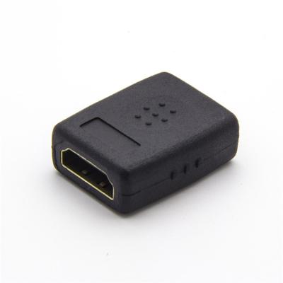 China Cheap Black HDMI Female LAPTOP Molding Type To HDMI 4K 3D Female Extender Adapter Support for sale