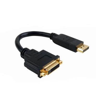 China Hotsell Factory Price DVD Player Short Displayport to DVi Adapter Male to Female Cable for Laptop Computer for sale